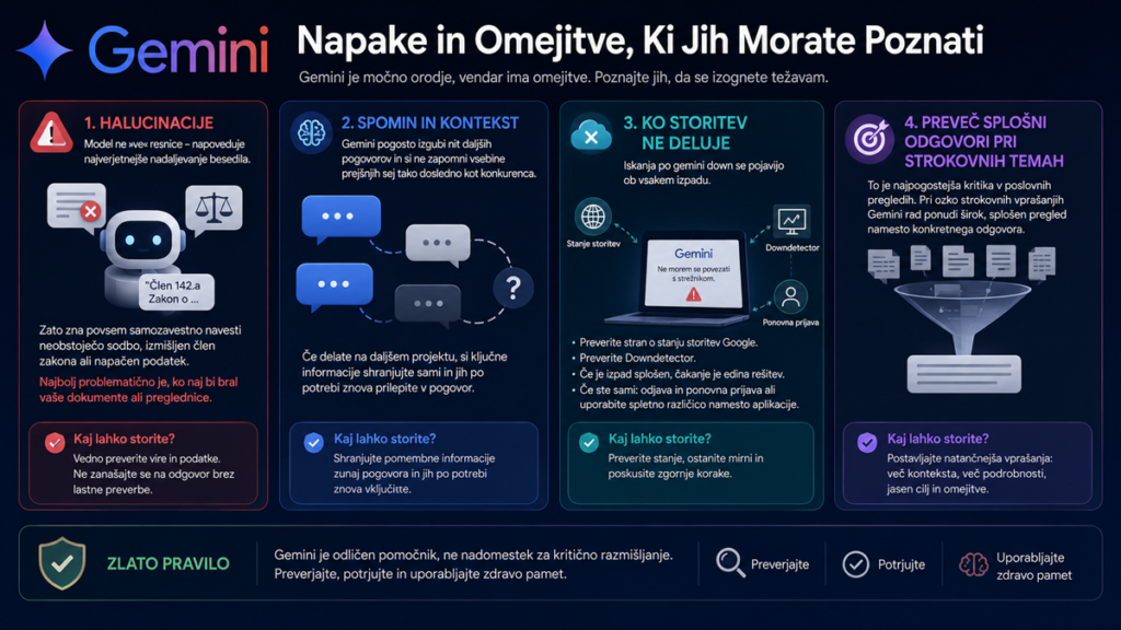 Napake in Omejitve, Ki Jih Morate Poznati