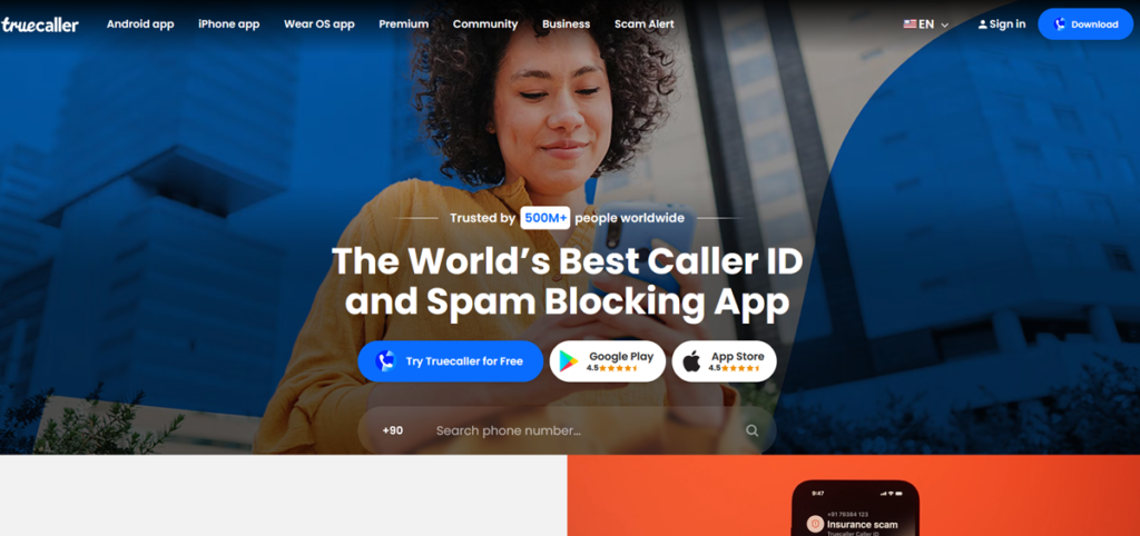 Truecaller Aplikacija