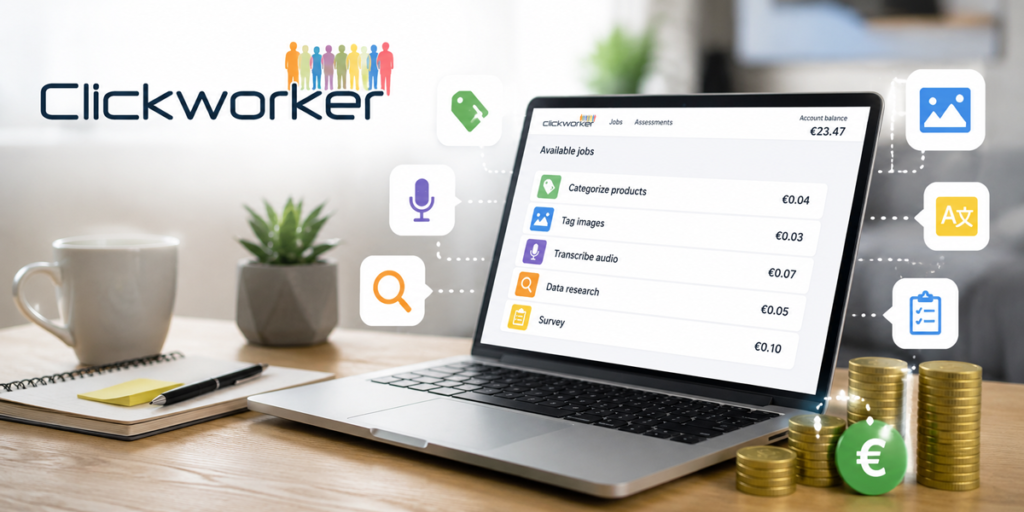 Clickworker kaj se v resnici zasluži z mikroopravili