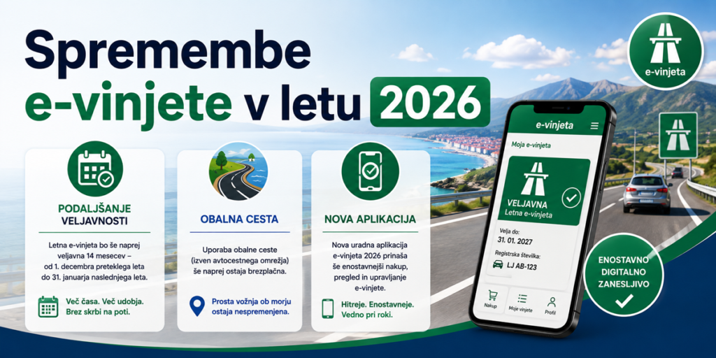 Spremembe e-vinjete v letu