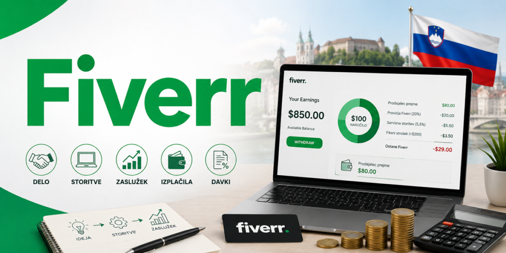Fiverr: koliko dejansko ostane in kaj mora vedeti Slovenec