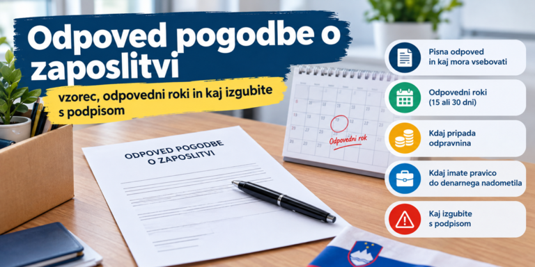Odpoved pogodbe o zaposlitvi