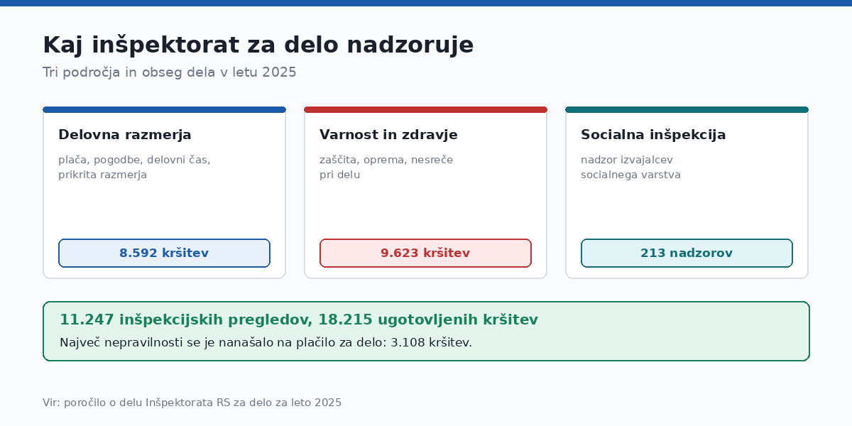 Največ nepravilnosti se je nanašalo na plačilo za delo.