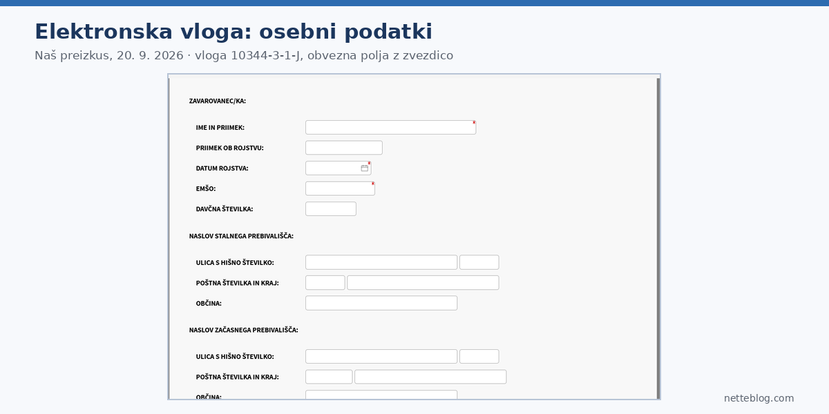 ZPIZ obrazci v praksi: elektronska vloga za izpis obdobij zavarovanja